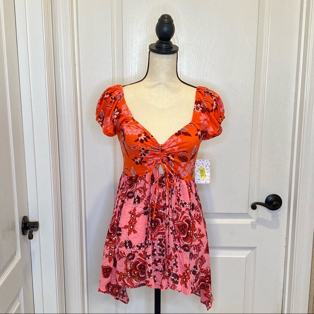 Free People Hawaiian Sunset Combo Tunic